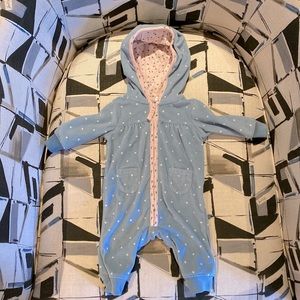 Carter’s 3month Baby Girl warm zip up with hood